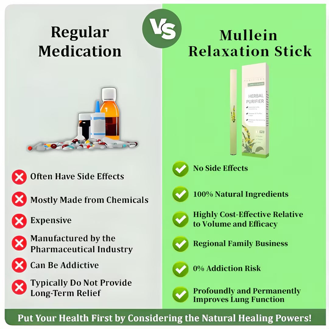 🔥🔥Final 3 Hours: 60% OFF Mullein Relaxation Stick – Soothes Lungs, Detoxifies, Freshens Breath